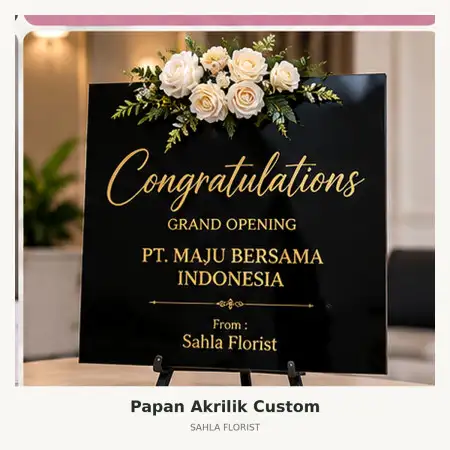 Papan Bunga Akrilik Pakuwon Mall Surabaya